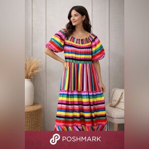 Crosbyby Mollie Burch Gen Dress Broadway Strip size large